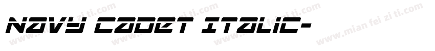 Navy Cadet Italic字体转换